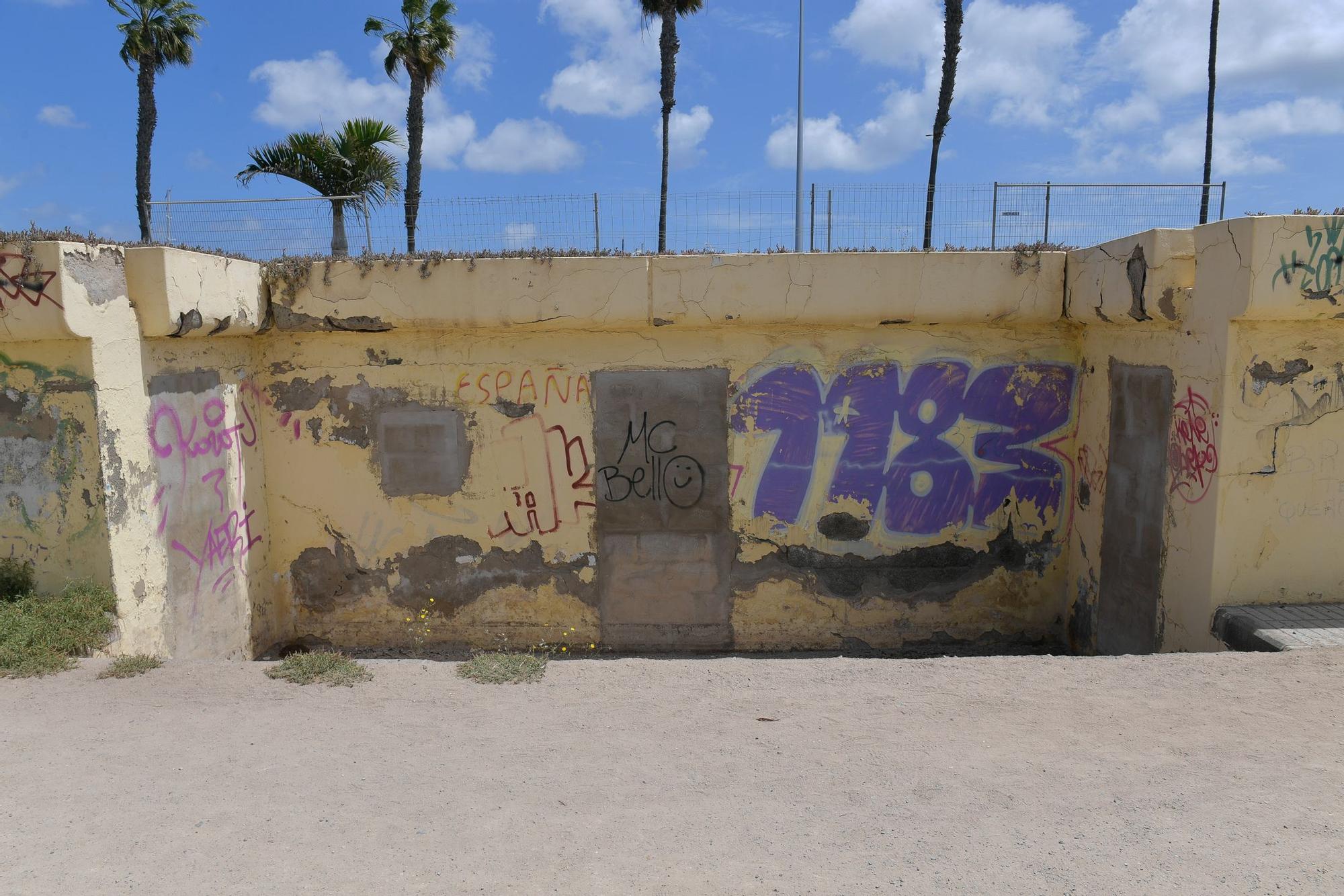 Cuarto de servicio en ruinas en el Parque Romano