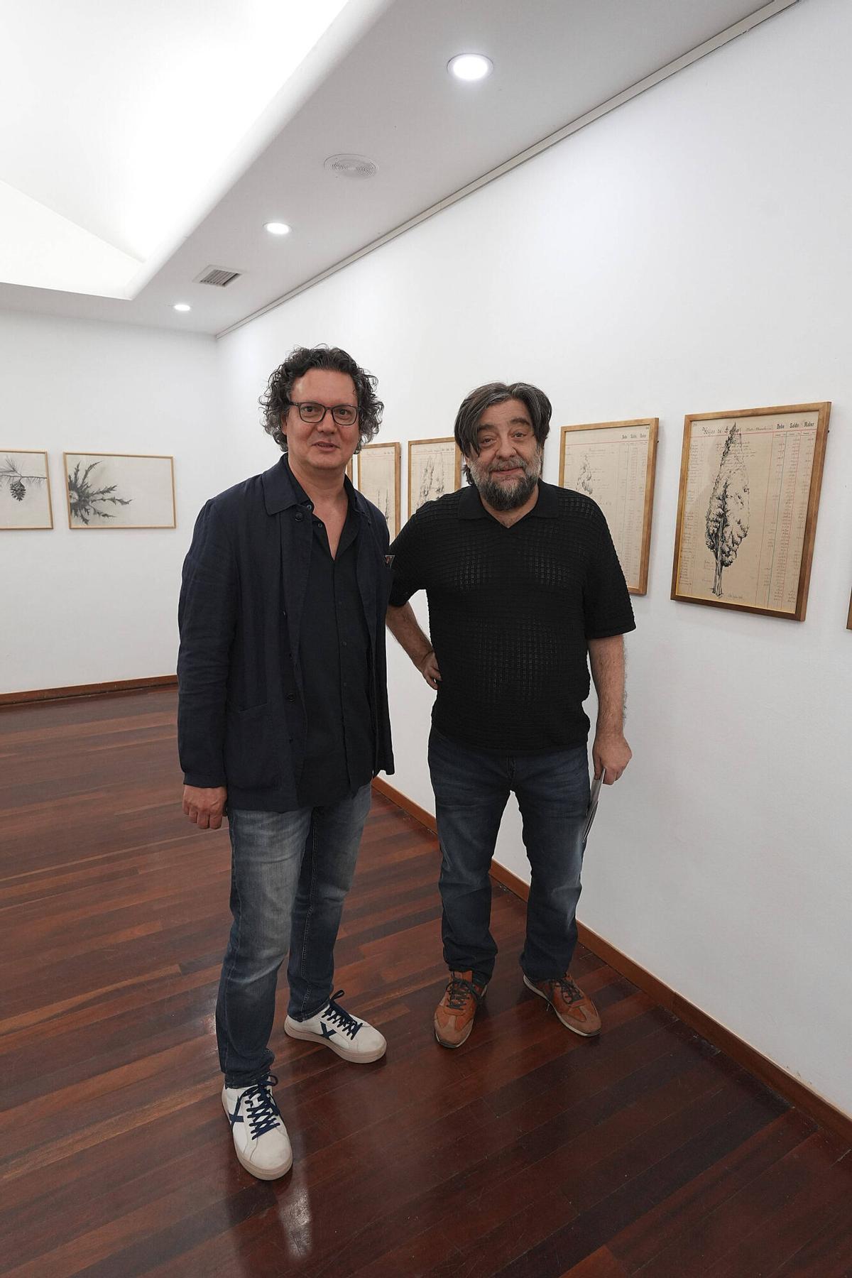 Les imatges de la presentació de l'exposició ed Manel Bayo i Evdokim Perevalsky, a la Fundació Valvi