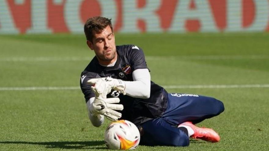 Aitor calentando en Barcelona