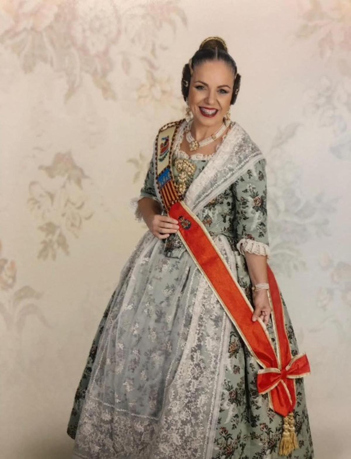 Carmen, como presidenta de la falla