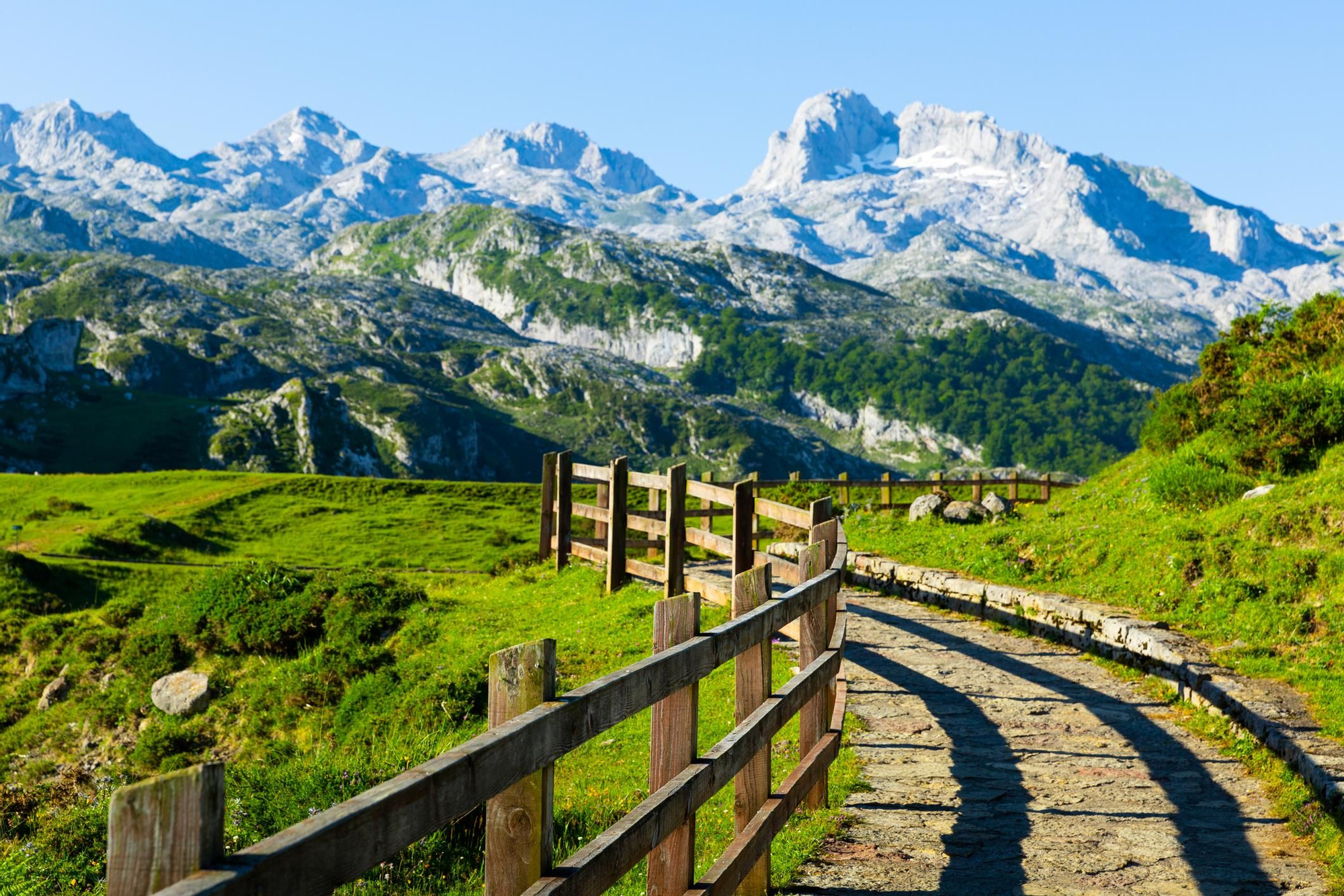 Vistas de los increibles Picos de Europa