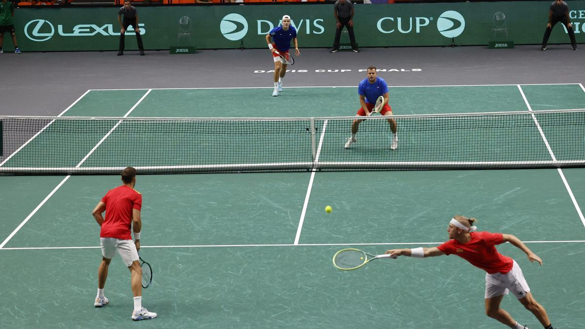 España contra República Checa en la Copa Davis.