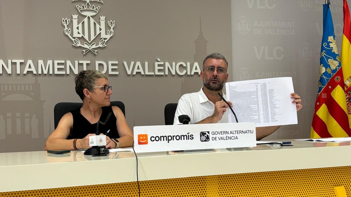 Papi Robles y Pere Fuset, responsables de Compromís en València.