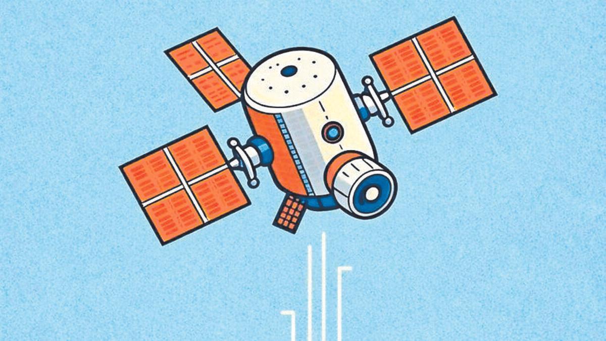 Un satélite sobre Canarias