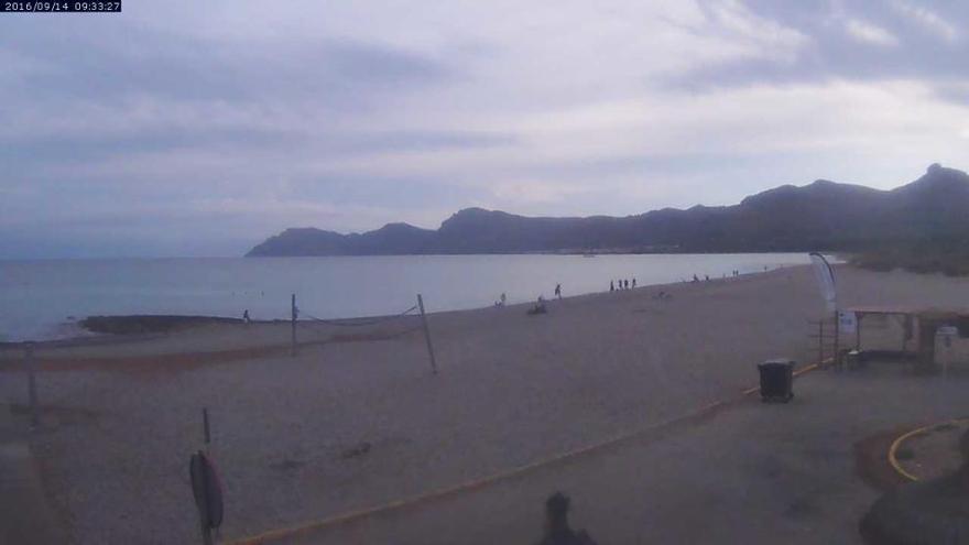 Wolken über dem Strand von Son Serra Marina am Mittwoch (14.9.), doch ein Besuch lohnt sich allemal.