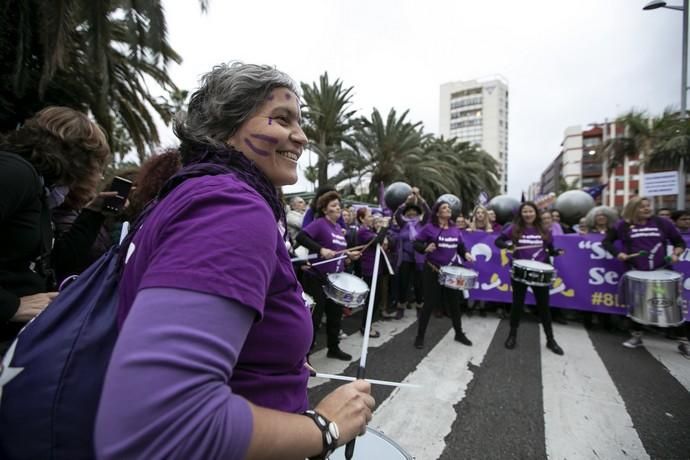 08.03.19. Las Palmas de Gran Canaria. Manifestación Día de la Mujer 8M. Foto Quique Curbelo