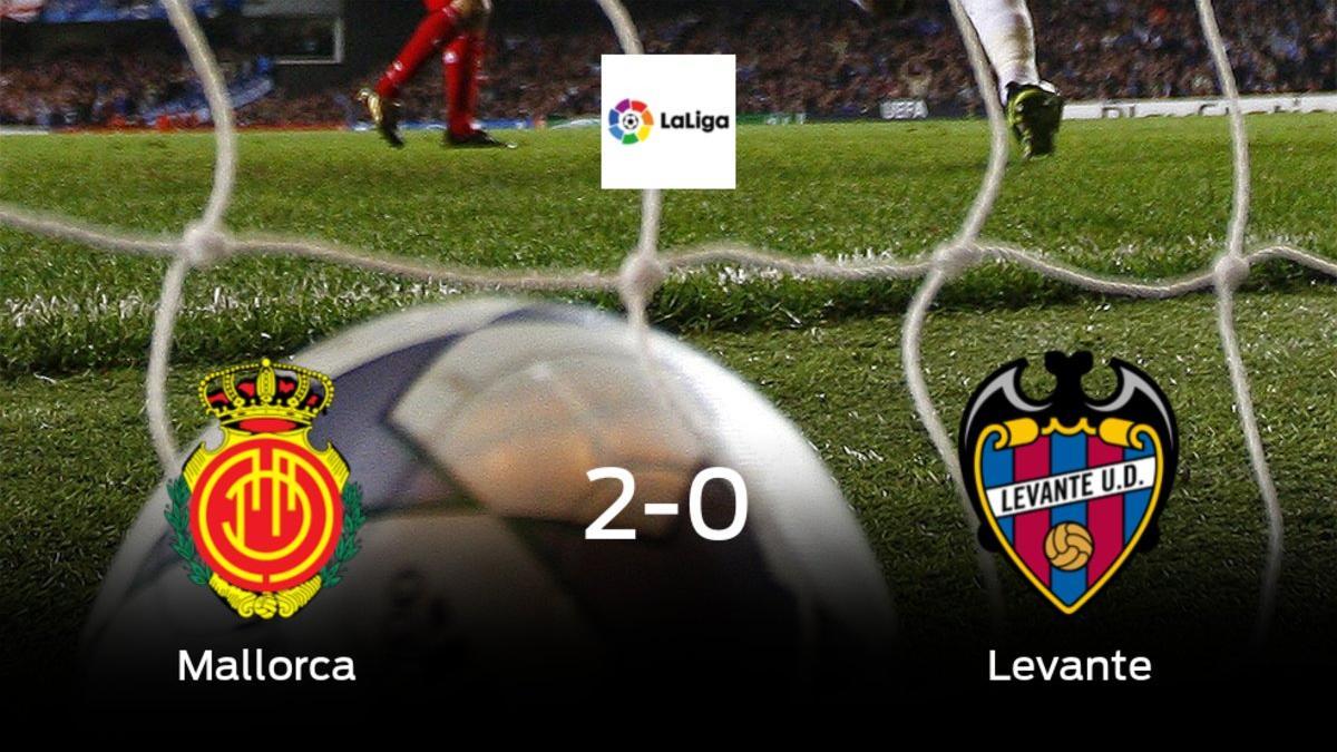 El Mallorca gana 2-0 al Levante en el Visit Mallora Estadi