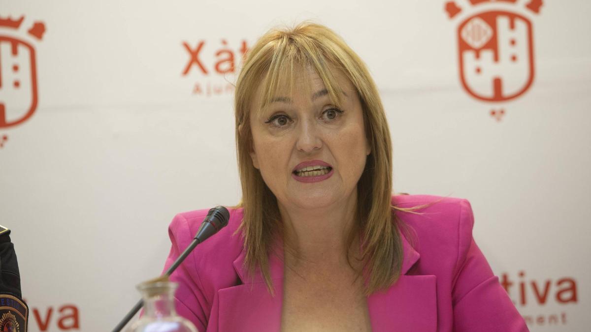 La regidora de Seguridad de Xàtiva, Xelo Angulo.