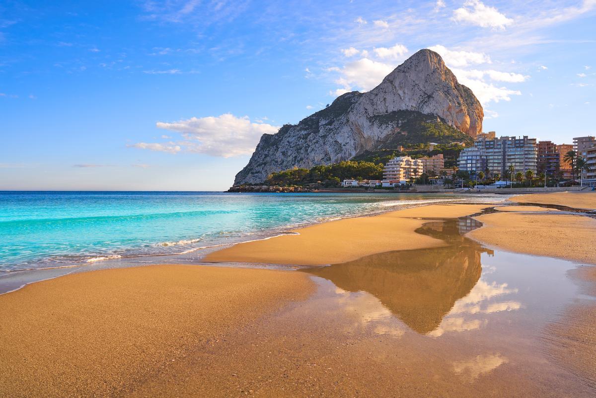 La playa de La Fossa de Calpe