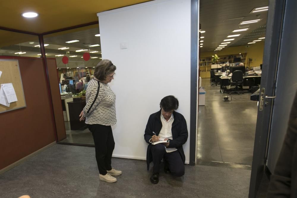 López Otín en el Club Prensa Asturiana