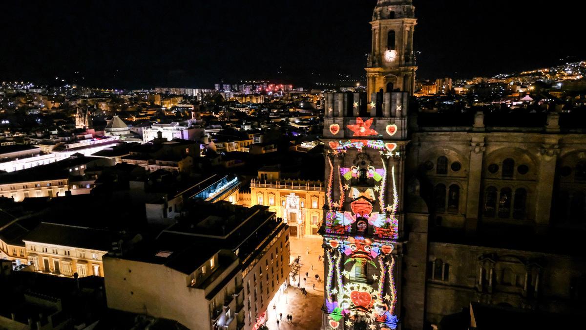 Vídeo mapping en la Catedral de Málaga