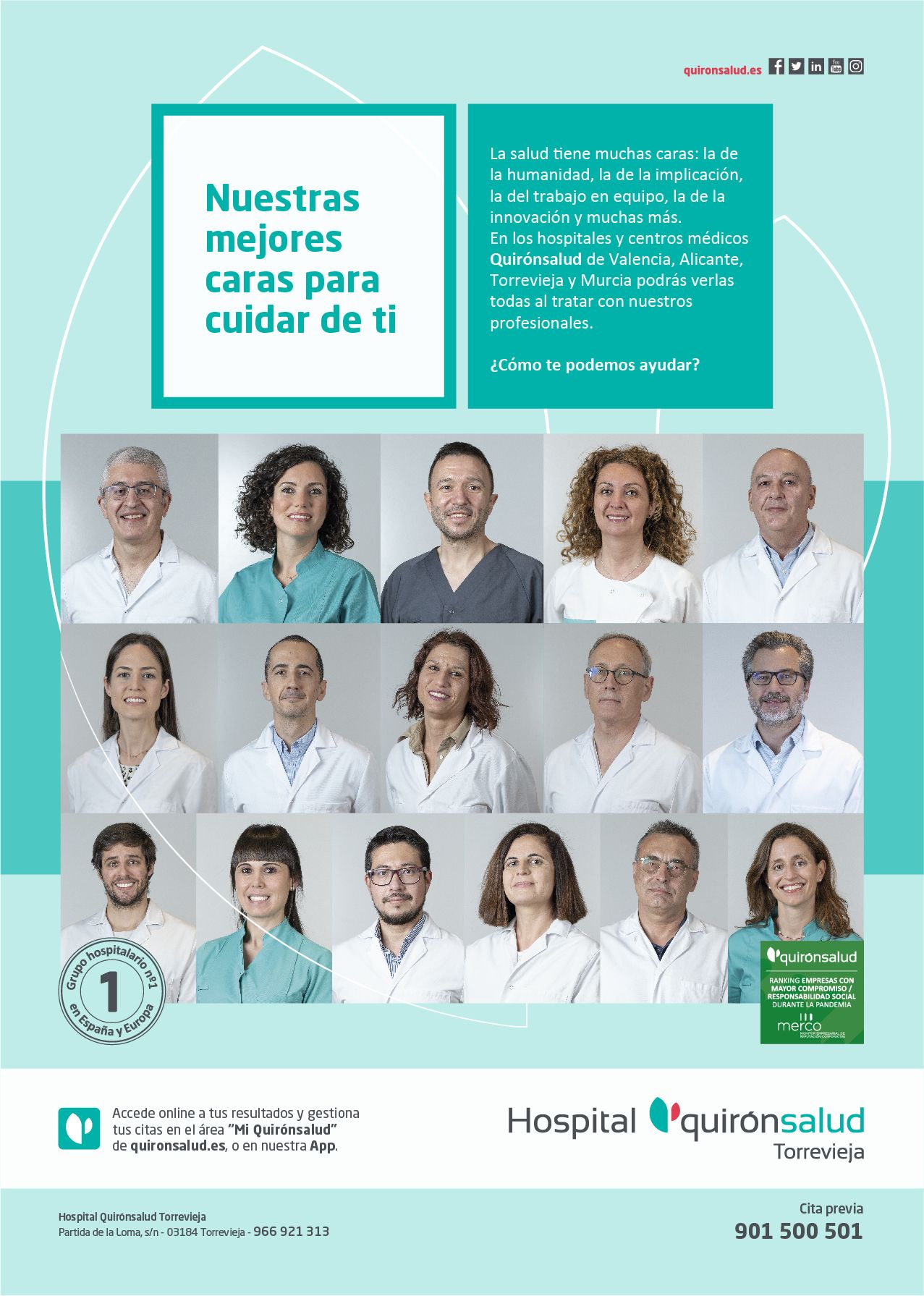 La campaña ha contado con la participación de más de 400 sanitarios de Quirónsalud