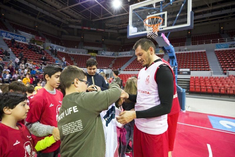 Entrenamiento a puerta abierta del Tecnyconta Zaragoza