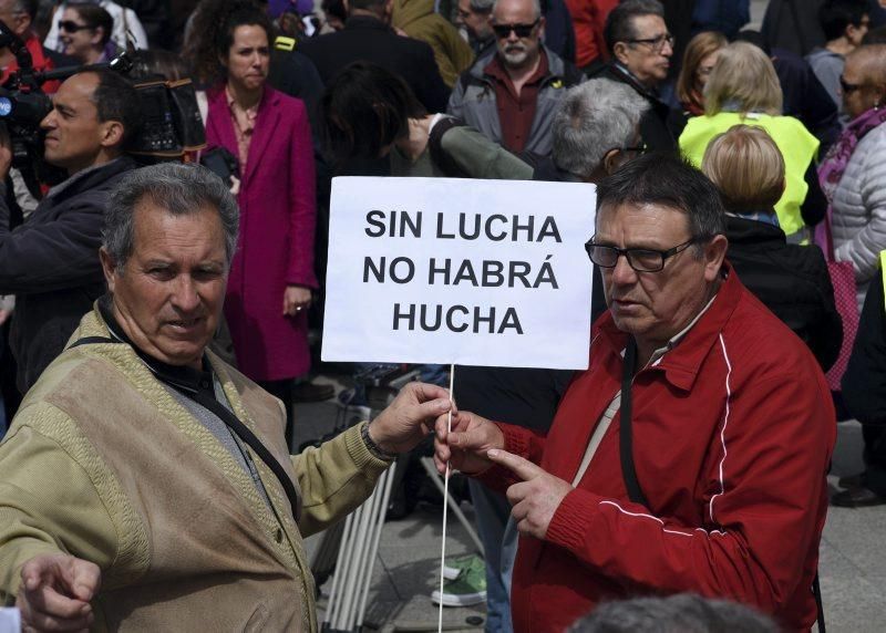 Protesta de jubilados en Zaragoza