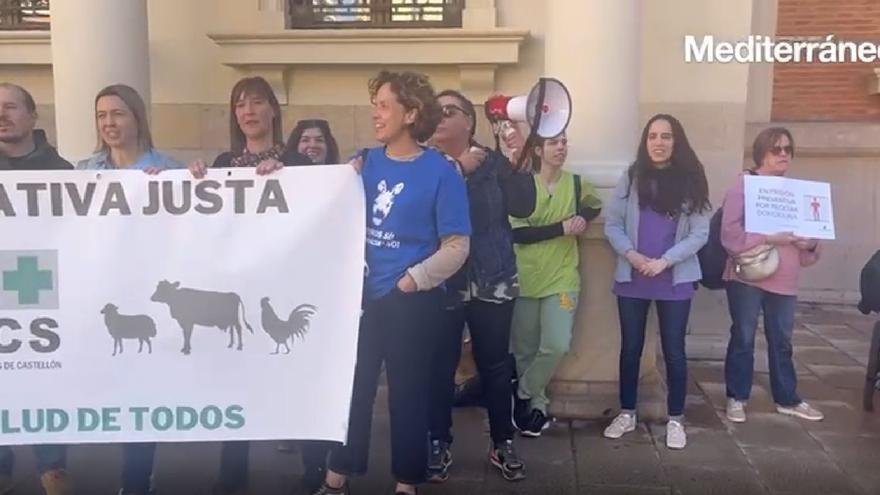 Manifestación de veterinarios