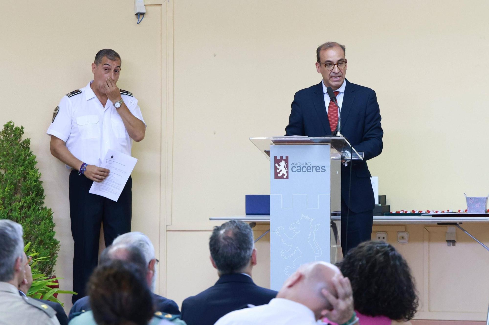 Acto institucional de la Policía Local de Cáceres por la festividad de la Virgen del Carmen