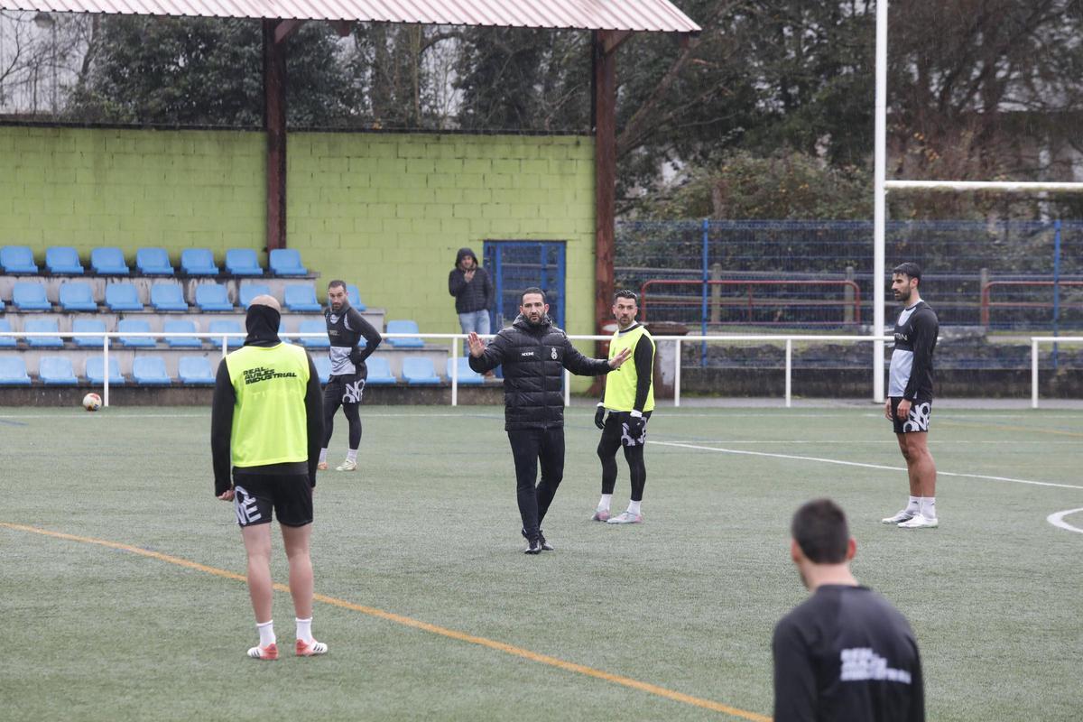 Dani Vidal, durante un entrenamiento de esta semana