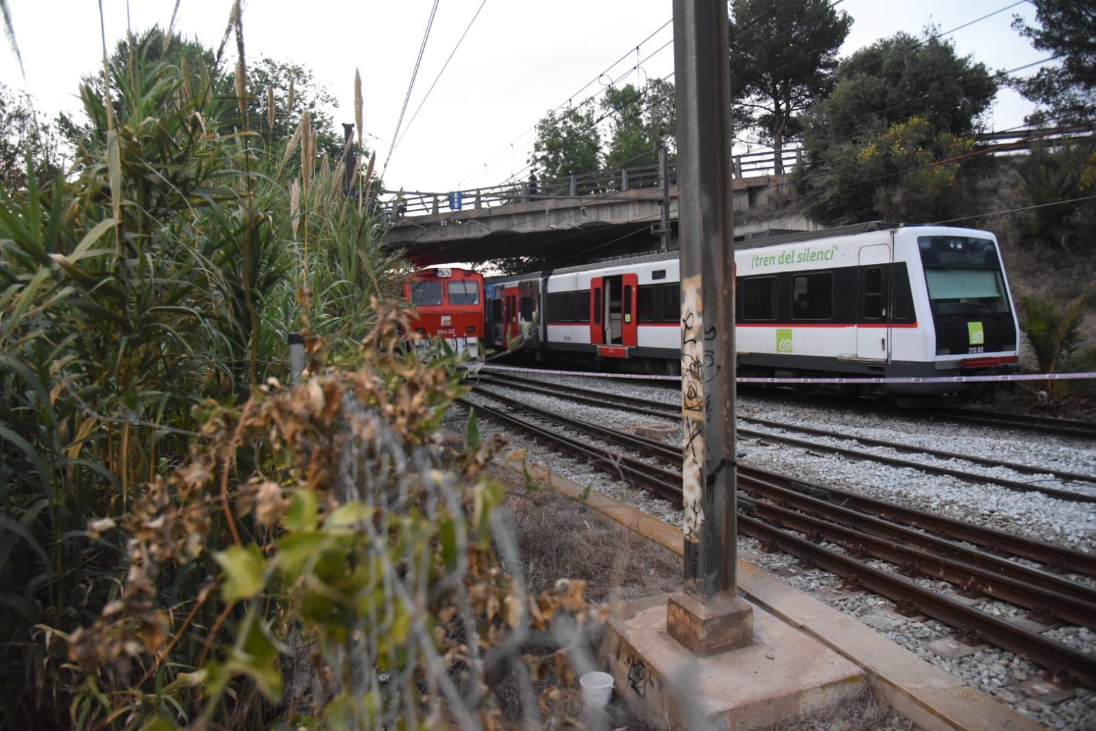 Accident de tren a Sant Boi: les fotos