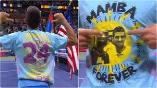 ¡Eterno! El emotivo homenaje de Djokovic a Kobe Bryant tras ganar el US Open