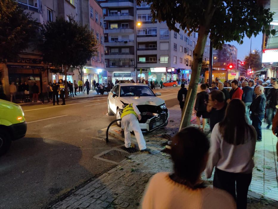 Un conductor arrolla a varias personas en Vigo