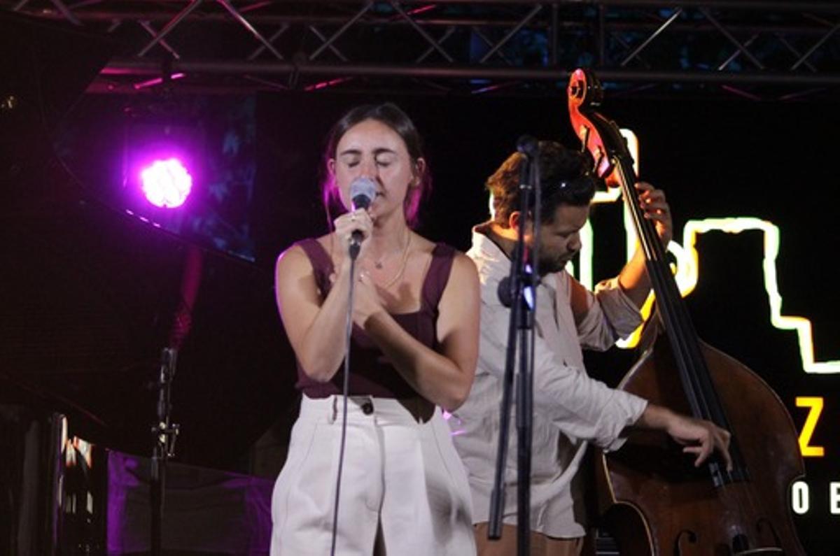 Alba Careta, durante su actuación en la presente edición del Jazzándaluz.