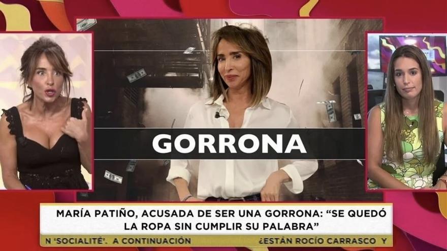 María Patiño estalla contra sus compañeros de &#039;Socialité&#039; al ser acusada de &quot;gorrona&quot;