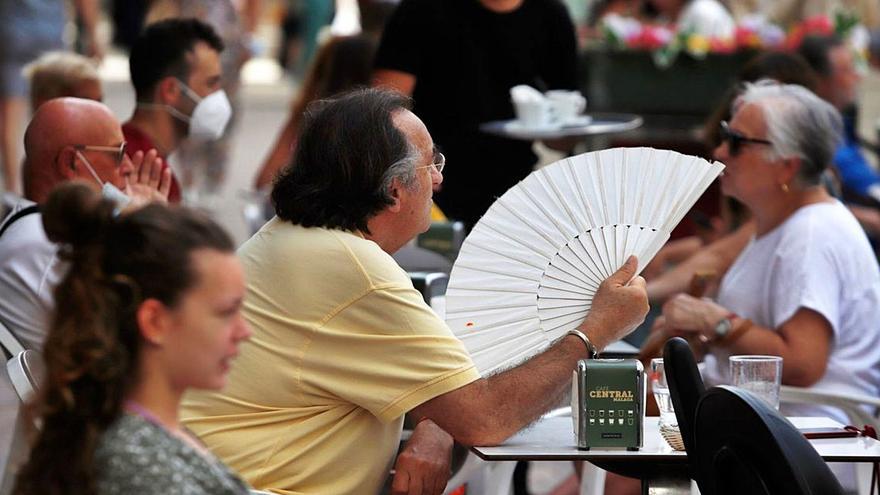 Estampa de calor en Málaga