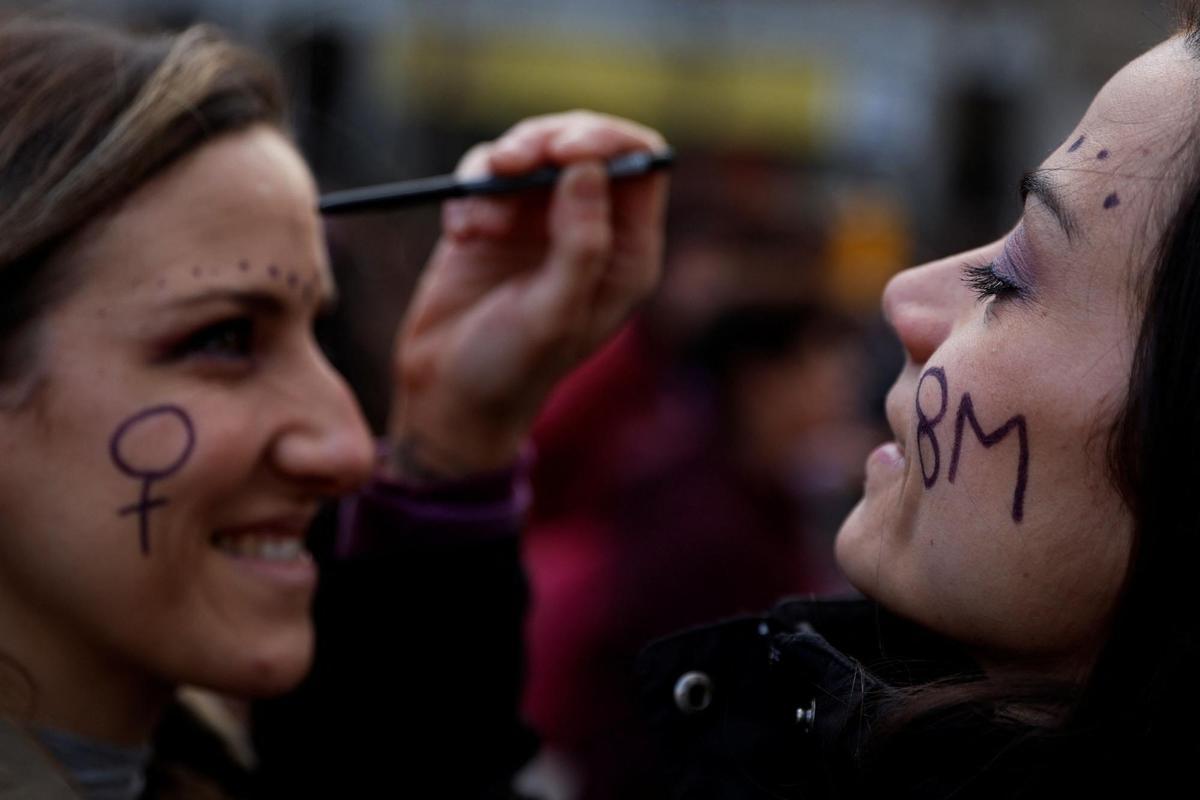 International Womens Day protest in Madrid