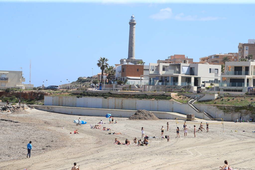 Así estaban hoy Cabo de Palos y La Manga