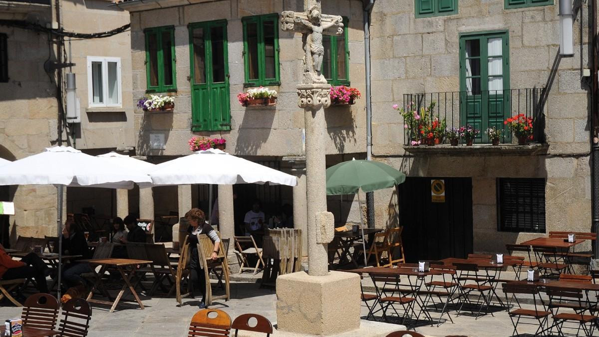 Plaza de la Leña, en Pontevedra.