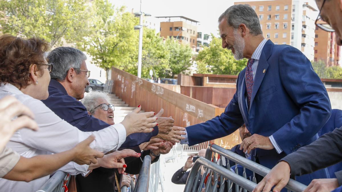 El Rey, en su última visita a Cáceres a propósito de la celebración del Congreso de la Empresa Familiar.