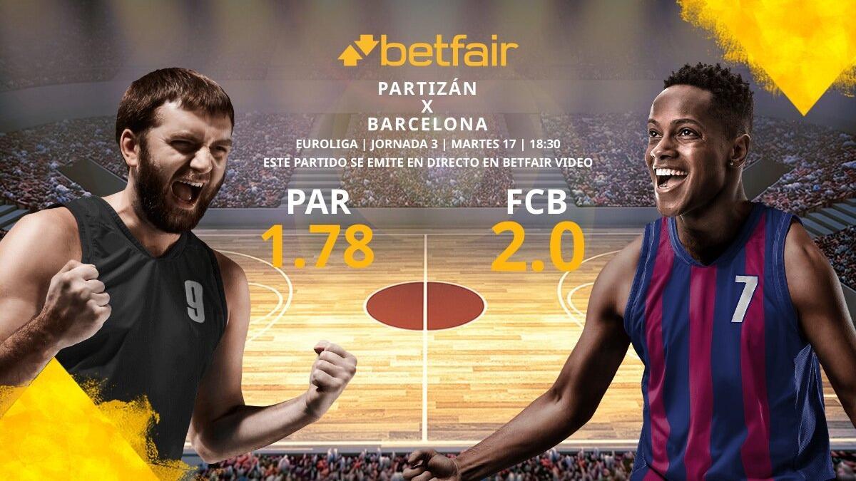 KK Partizán vs. Barça Basket: horario, TV, estadísticas, clasificación y pronósticos