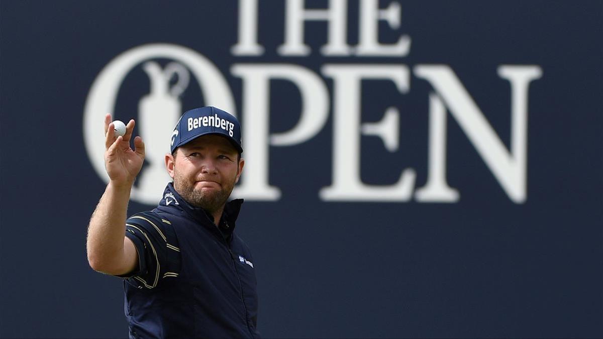 Branden Grace, al final de la vuelta del sábado en el Royal Birkdale.