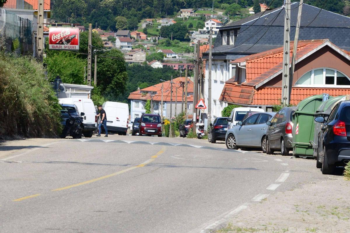 Tramo del vial Herbello-A Madalena en el que se actuará desde finales de junio.