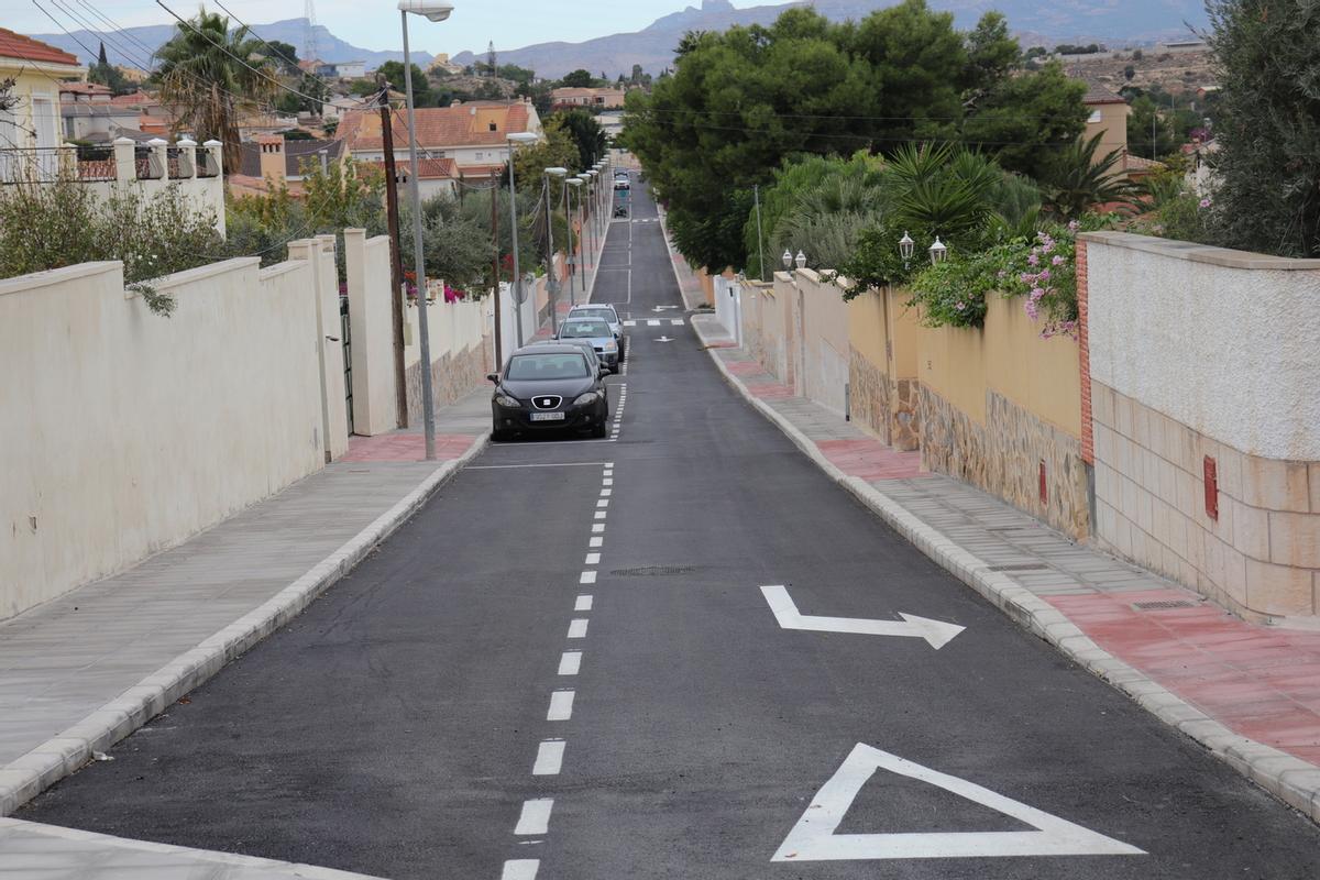 Otro de los viales sobre los que se ha actuado