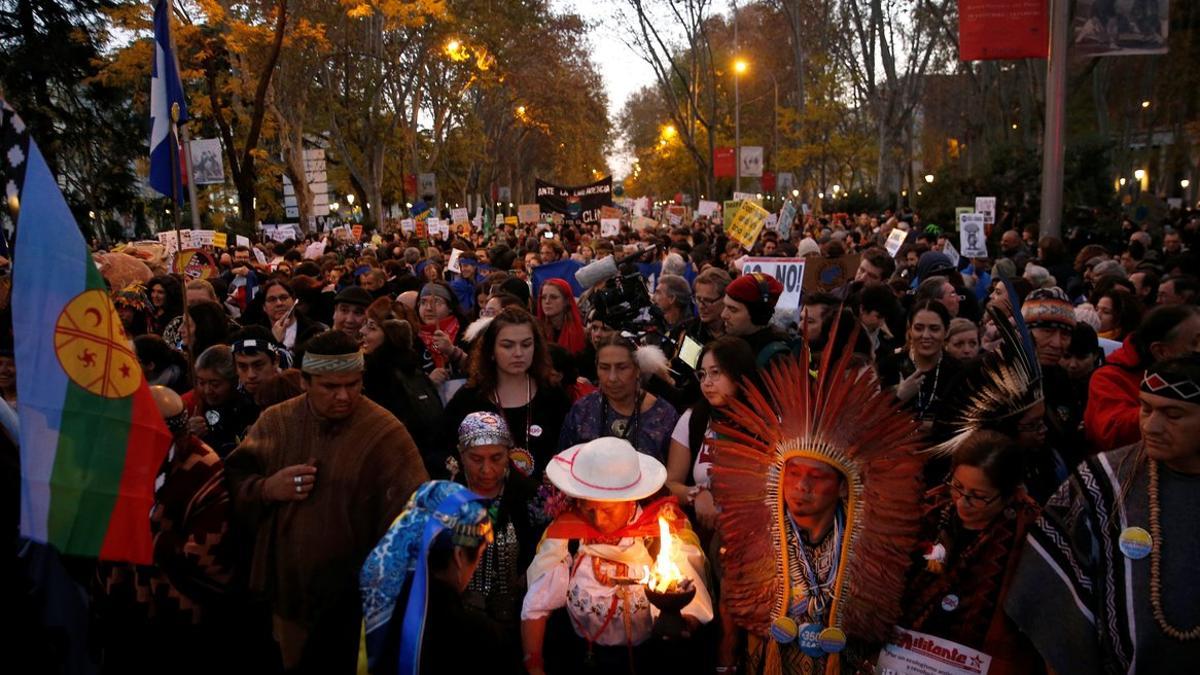 Marcha por el clima en Madrid