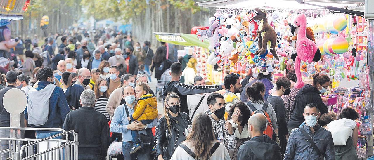 La Devesa, durant les fires de Sant Narís, de l&#039;any passat