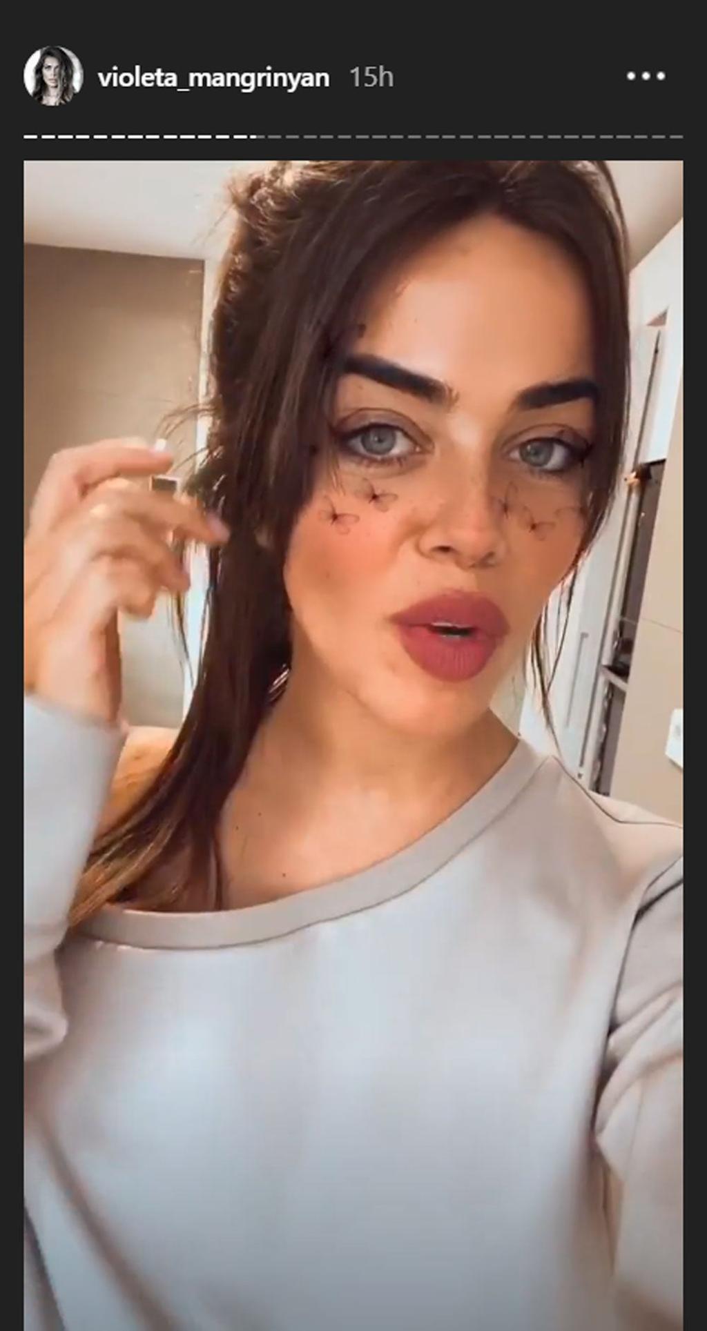 Violeta Mangriñan cuenta que tiene coronavirus.