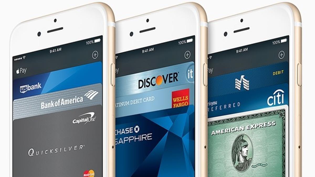 Móviles iPhone con el sistema de pago Apple Pay.