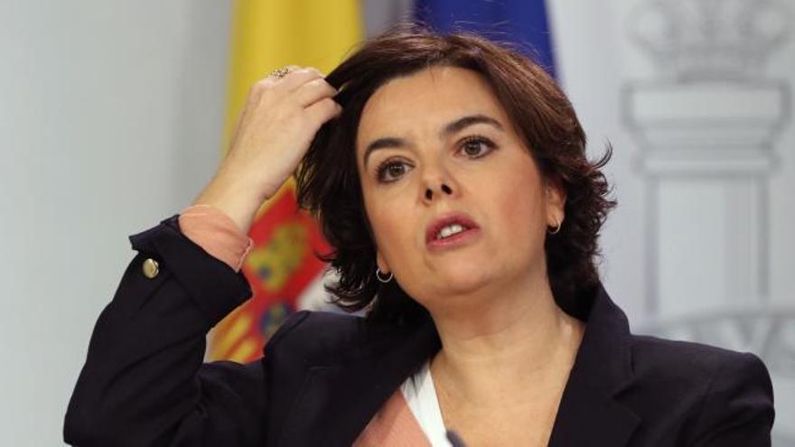 S. de Santamaría sobre Bruselas: ''Tener un DNI español es lo que les ha permitido ir a manifestarse''