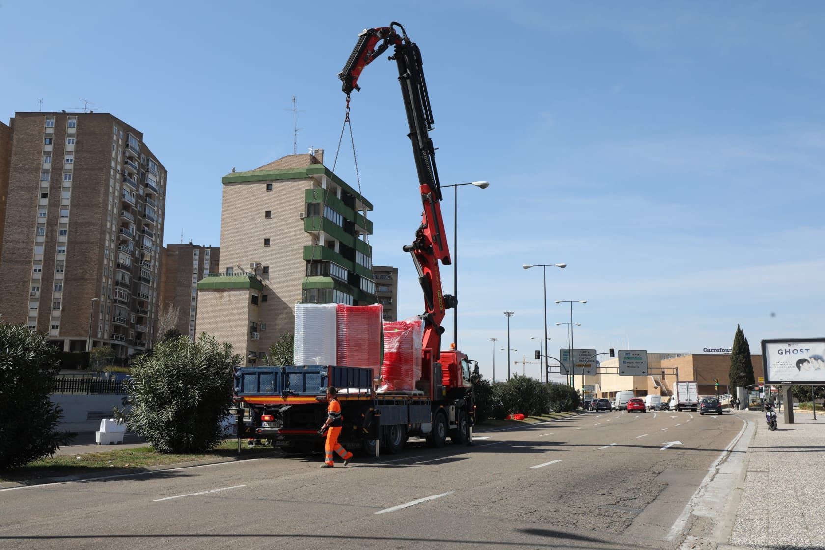 Empieza la señalización de las obras en la avenida Navarra de Zaragoza