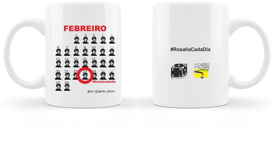 &quot;Rosalía cada día&quot;, en las tazas de café del Castro Alobre