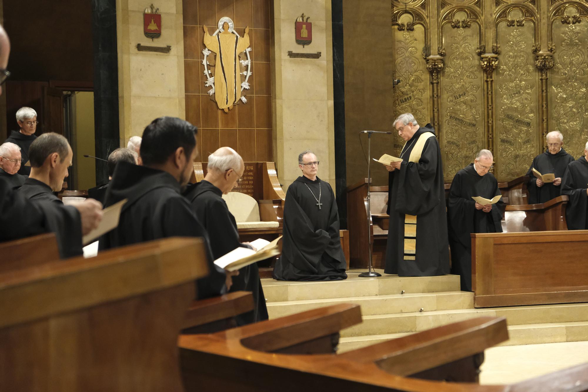 El nou abat de Montserrat s'estrena a la celebració de vespres