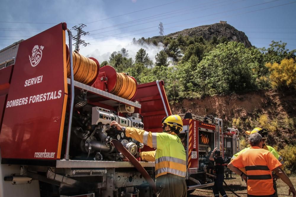 Incendio forestal en Cocentaina