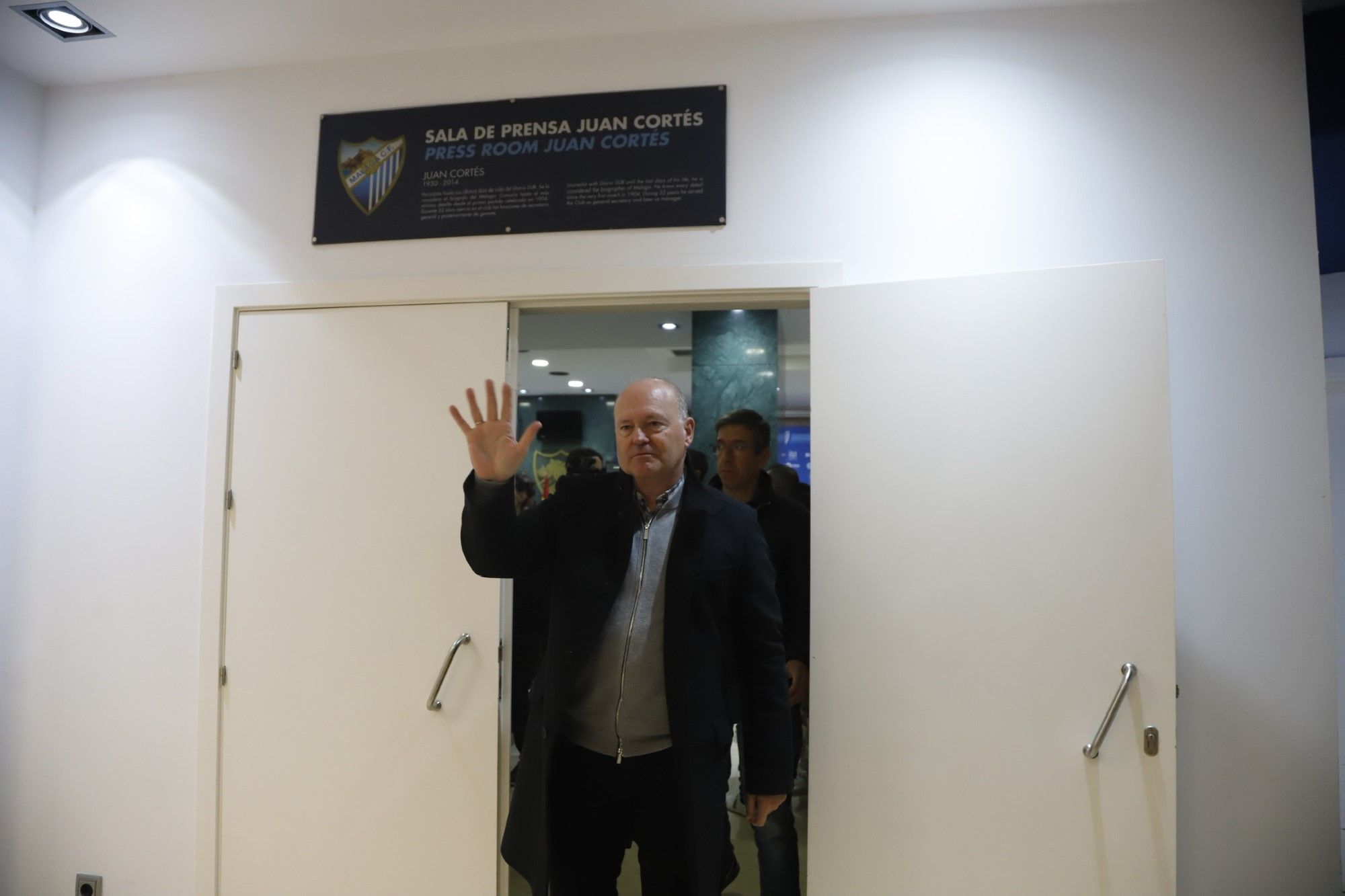 Rueda de prensa de despedida de Pepe Mel como entrenador del Málaga CF
