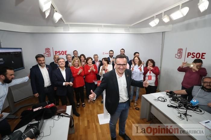 Noche electoral en la sede del PSOE