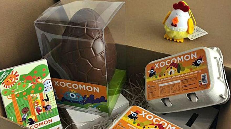 Imatge promocional dels paquets preparats per Xocomon per a la mona