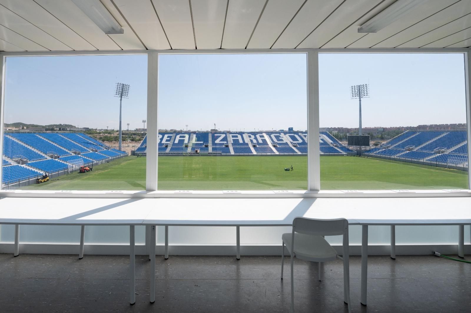 En imágenes | Así está el Ibercaja Estadio a pocos días de su inauguración en un amistoso