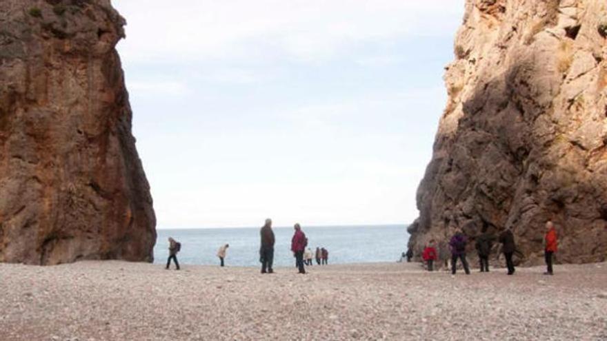 Playa de sa Calobra, donde ha ocurrido el ahogamiento de la turista alemana.