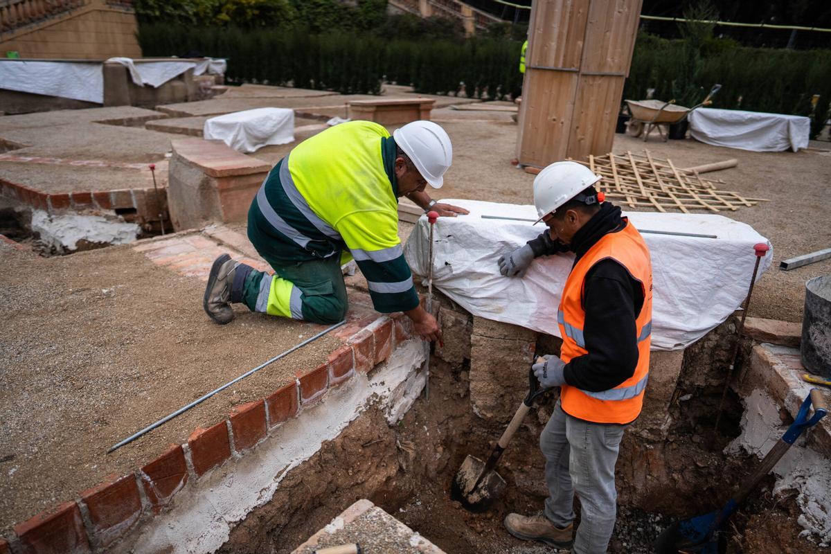 Visita exclusiva al Laberint d’Horta, cerrado durante un año por obras de restauración. Ya se están realizando nuevas plantaciones para recuperar sus jardines históricos. Barcelona, 4 de diciembre de 2025.